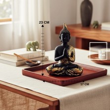 İki Yedi Konsept Vastu 772 Buda Heykeli Meditasyon Dekoru Zen Ev Ofis Aksesuarı Ruhsal Denge Objesi Hediyelik Eşya