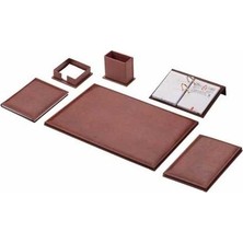 Gülpaş 287 Sümen Takımı 6 Parça Napa Suni Deri Sade Bordo