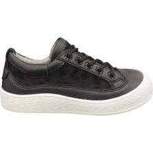 Kadın Sneaker Spor Ayakkabı Desenli Günlük Rahat Poli Taban 2 cm Topuk Flet 35Z