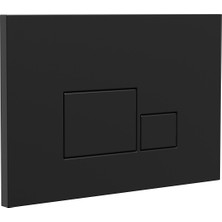 Nkp S1 Kontrol Paneli, Çift Basmalı,mat SIYAH-0044