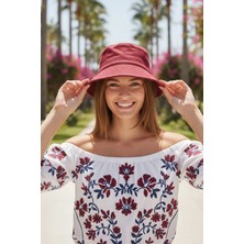 Ritagarcia Unisex Pamuk Gabardin Kova Şapka Bucket Hat Güneş Şapkası