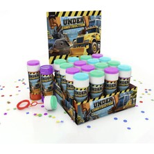 KİKA Köpük Balon Stantlı 36'lı Inşaat Makinaları Kika Parti Malzemeleri