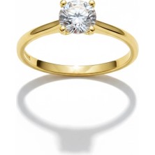 HAKAN GÜLER KUYUMCULUK Altın Tektaş Yüzük – Zarif ve Şık Tasarım