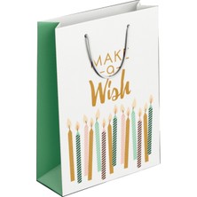 Keskin Color Karton Çanta (Hediye Çantası) 210 X 255 x 82 Mm D2 Wish 170006-99 (12 Li Paket)