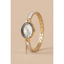 Oqqo Valentina Taşlı Gold Kadın Kol Saati