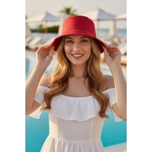 Ritagarcia Unisex Pamuk Gabardin Kova Şapka Bucket Hat Güneş Şapkası