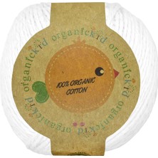 Organickid Organik Pamuk Amigurumi Punch 50 gr El Örgü Ipi 399 Beyaz