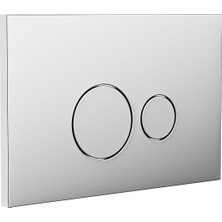 Nkp S2 Kontrol Paneli, Çift Basmalı,parlak KROM-0081