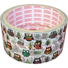 Cassa Koli Bandı Baskılı Baykuş Desenli 45Mm X 25 Metre 7-9653-01