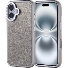 Cepustik Telefon Aksesuarları iPhone 16 Kılıf Taşlı Tasarımlı Kapi Kılıf