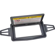 İnnovareauto Mercedes E Class W211 2003-2009 Için Güneşlik Ayna Kapağı Gri Renk
