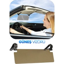 Telvesse 30 cm Güneşlik Vizörü Güneşlik Yansıma Önleyici Akrilik Perde Gri 30 cm