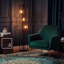 İki Yedi Konsept Loft Işığın Ritmi Luongo Endüstriyel Metal Lambader Salon Ofis Köşe Aydınlatma Lambası Hediyelik