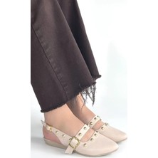 OEY Fashions Jorwi Bej Cilt Babet Ayakkabı