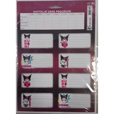 Keskin Color Kuromi Ders Programlı Etiket 3 Yaprak 220130-12