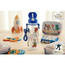 Bonypet Çocuk Suluğu Su Matarası Okul Suluğu Taşıma Askılı Pipetli Kayışlı Damlatmaz Bpa Içermez Koku Yapmaz 500 ml