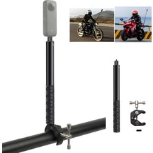 CoverZone Mengene Gidon Montaj Görünmez Selfie ÇUBUĞU,INSTA360 X3,x2,x4,one Rs,go 3,one X,alüminyum,1/4” Vidalı MG02