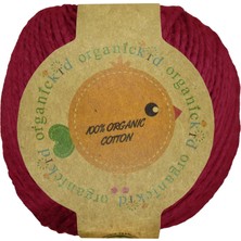 Organickid Organik Pamuk Amigurumi Punch 50 gr El Örgü Ipi 265 Litchi (Vişne)