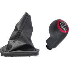 İnnovareauto Opel Corsa D Için Vites Körüğü ve Vites Topuzu- 5 Vites- Kırmızı