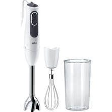 Braun Multiquick 3 MQ3105WH El Blender Seti 750W Beyaz Paslanmaz Çelik Blender Çırpıcı Ölçü Kabı