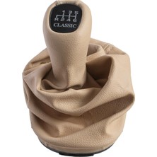 İnnovareauto Mercedes C Class W203 Classic Için Vites Topuzu ve Körüğü - 6 Vites- Bej