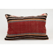 Kilim Wholesale El Yapımı Eski Kilimden Yapılmış Vintage Kırlent Kılıfı, Yün, 40X60 cm