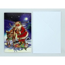  keskin color yaldızlı yılbaşı kartı 2 zarflı no:2 tekli 900211-99