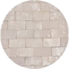 Yargıcı Sedef Yuvarlak Bardak Altlığı(10x1 Cm)