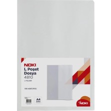 Noki A4 Eko Şeffaf Poşet Dosya 100'LÜK