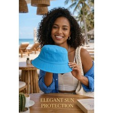 Ritagarcia Unisex Pamuk Gabardin Kova Şapka Bucket Hat Güneş Şapkası