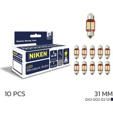 Niken Sofit Led Ampul 31mm -Beyaz Canbus (10 Adet)
