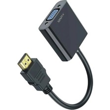 Weko X-Level XCC7803 HDMI To VGA Aktif Çevirici Adaptör 3.5mm Ses Çıkışlı Full Hd