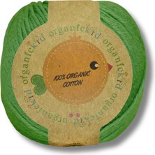 Organickid Organik Pamuk Amigurumi Punch 50 gr El Örgü Ipi 776 Çimen Yeşili