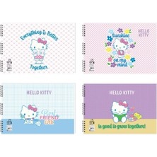 Keskin Color Hello Kitty Resim Defteri Spiralli 25X35 15 Yaprak 300215-08 (2 Li Paket)