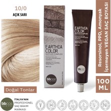 Bbcos Hair Pro Earthia Color Açık Sarı Saç Boyası 10/0 Amonyaksız Doğal Tonlar 100ML