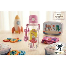 Bonypet Çocuk Suluğu Su Matarası Okul Suluğu Taşıma Askılı Pipetli Kayışlı Damlatmaz Bpa Içermez Koku Yapmaz 500 ml