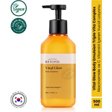 Vital Glow Body Emulsion Vitamin C B3 E Aydınlatıcı Nemlendirici Vücut Losyonu 500 ml