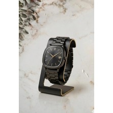 Oqqo Serenya Dikkdörtgen Kasa Siyah Kadın Kol Saati