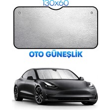 Telvesse Araba Ön Cam Güneşlik 130X60 Alüminyum Katlanır Rulo Vantuzlu Oto Güneşlik