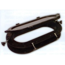 Sealux Içten Montajlı Siyah Oval Lumboz - Abs Plastik (26 x 50 Cm)