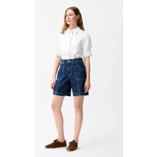 Love My Body Cepli Jean Şort Lacivert 170L9100003