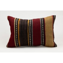 Kilim Wholesale El Yapımı Eski Kilimden Yapılmış Vintage Kırlent Kılıfı, Yün, 40X60 cm