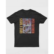 Buzagi Guns'n Roses Dijital Baskı Regular Unisex Tişört