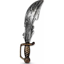 Marsilyan Eskitme Detaylı Plastik Korsan Kılıcı - 45 cm