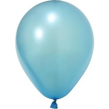 Party Express B.e.12" Baskı Balonu Metalik Açık Mavi 100'LÜ