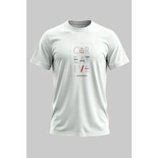Buzagi Creative Dijital Baskı Regular Kalıp Unisex Beyaz T-Shirt