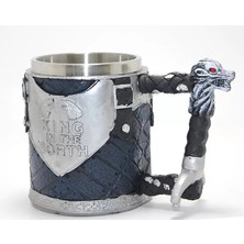 Marsilyan Game Of Thrones King In The North 3D Kabartmalı Çelik Kupa Bardak