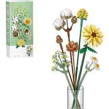 LZ1670 Loz Eternal Flowers Serisi - Pamuk Papatya Gerbera 646 Parça Yapım Seti
