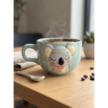 Elista 3D Hayvan Figürlü Seramik Kupa  400 ml