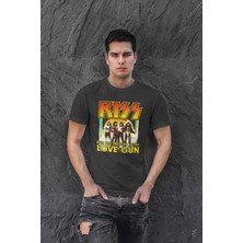 Buzagi Kiss Dijital Baskı Regular Unisex Tişört